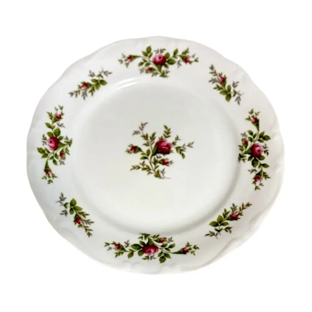 Vintage Johann Haviland Moss Rose 5 Piece Place Setting Traditions Fine China